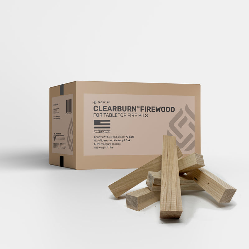 ClearBurn™ Tabletop Firewood — 6"