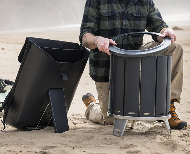 Portable Fire Setup PACKFIRE | Portable Fold-Flat Fire Pit